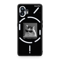 Thumbnail for Nothing Phone 2 Meme Cat θήκη από τη Smartfits με σχέδιο στο πίσω μέρος και μαύρο περίβλημα | Smartphone case with colorful back and black bezels by Smartfits
