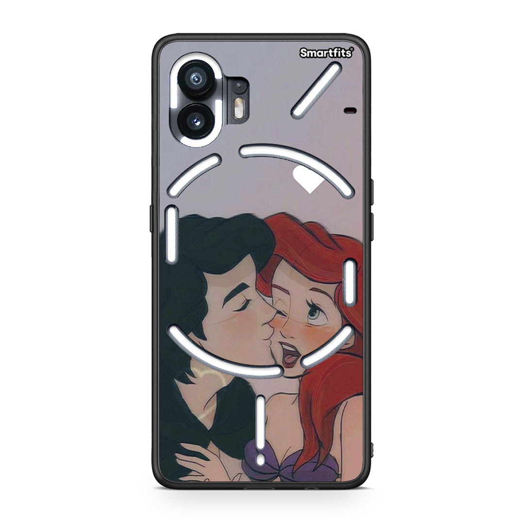 Nothing Phone 2 Mermaid Love Θήκη Αγίου Βαλεντίνου από τη Smartfits με σχέδιο στο πίσω μέρος και μαύρο περίβλημα | Smartphone case with colorful back and black bezels by Smartfits