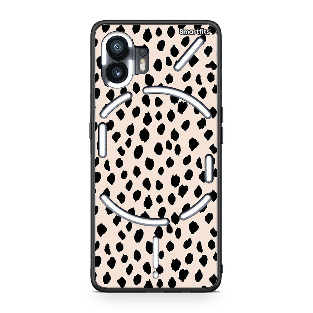 Nothing Phone 2 New Polka Dots θήκη από τη Smartfits με σχέδιο στο πίσω μέρος και μαύρο περίβλημα | Smartphone case with colorful back and black bezels by Smartfits