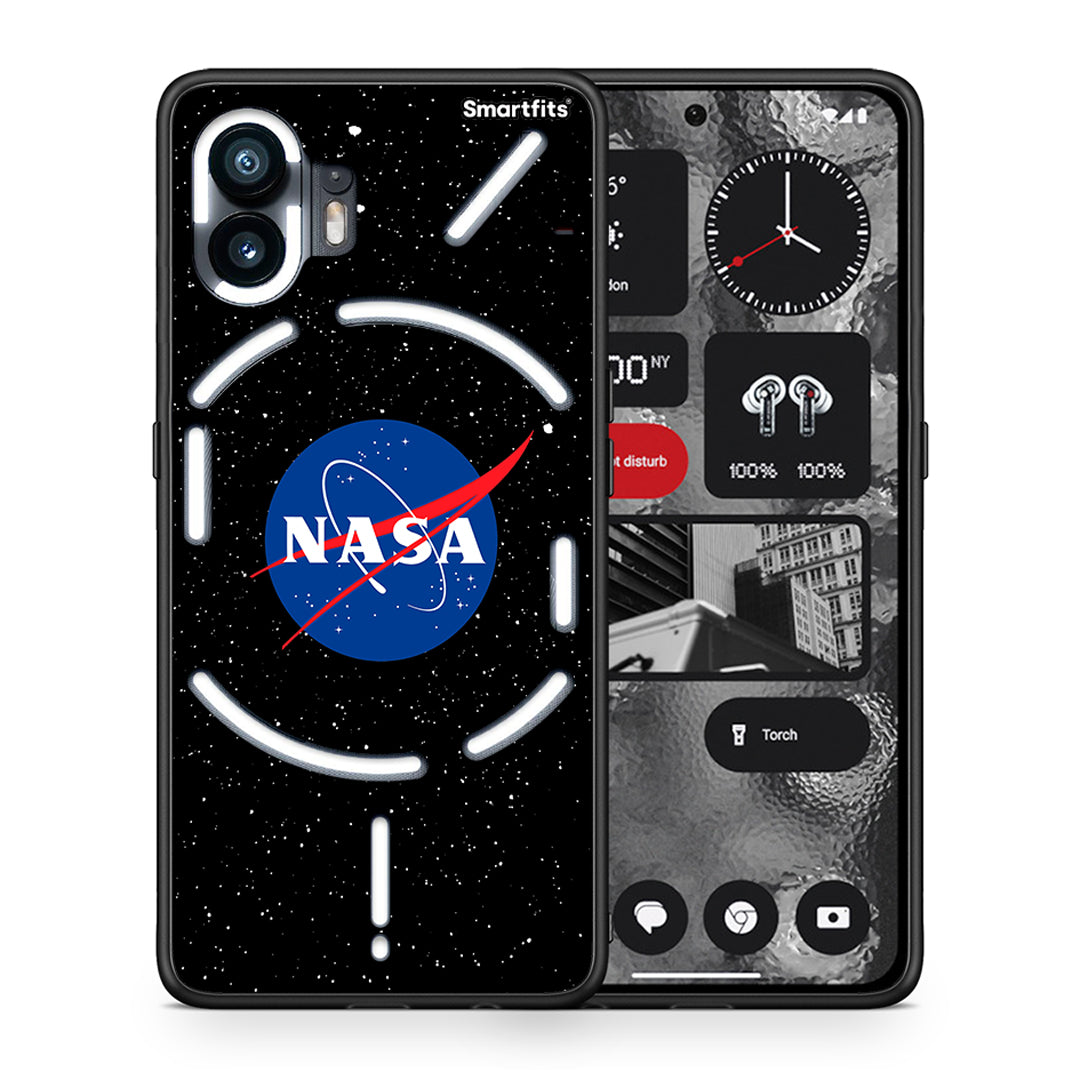 Θήκη Nothing Phone 2 NASA PopArt από τη Smartfits με σχέδιο στο πίσω μέρος και μαύρο περίβλημα | Nothing Phone 2 NASA PopArt case with colorful back and black bezels