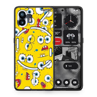 Thumbnail for Θήκη Nothing Phone 2 Sponge PopArt από τη Smartfits με σχέδιο στο πίσω μέρος και μαύρο περίβλημα | Nothing Phone 2 Sponge PopArt case with colorful back and black bezels