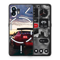Thumbnail for Θήκη Nothing Phone 2 Racing Supra από τη Smartfits με σχέδιο στο πίσω μέρος και μαύρο περίβλημα | Nothing Phone 2 Racing Supra case with colorful back and black bezels