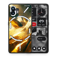 Thumbnail for Θήκη Nothing Phone 2 Real Gold από τη Smartfits με σχέδιο στο πίσω μέρος και μαύρο περίβλημα | Nothing Phone 2 Real Gold case with colorful back and black bezels