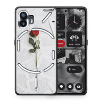 Thumbnail for Θήκη Nothing Phone 2 Red Rose από τη Smartfits με σχέδιο στο πίσω μέρος και μαύρο περίβλημα | Nothing Phone 2 Red Rose case with colorful back and black bezels