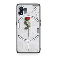 Thumbnail for Nothing Phone 2 Red Rose θήκη από τη Smartfits με σχέδιο στο πίσω μέρος και μαύρο περίβλημα | Smartphone case with colorful back and black bezels by Smartfits