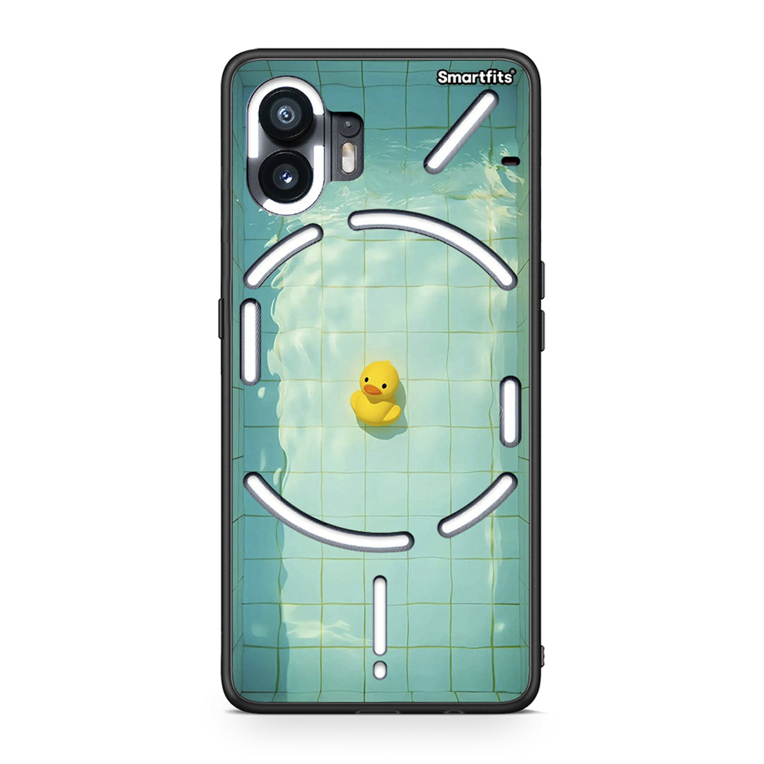 Nothing Phone 2 Yellow Duck θήκη από τη Smartfits με σχέδιο στο πίσω μέρος και μαύρο περίβλημα | Smartphone case with colorful back and black bezels by Smartfits