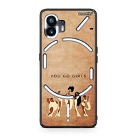 Thumbnail for Nothing Phone 2 You Go Girl θήκη από τη Smartfits με σχέδιο στο πίσω μέρος και μαύρο περίβλημα | Smartphone case with colorful back and black bezels by Smartfits