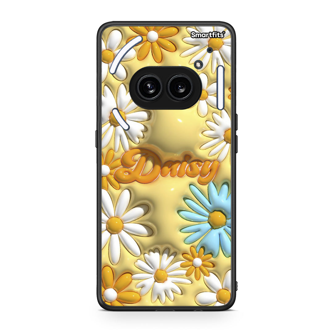 Nothing Phone 2a Bubble Daisies θήκη από τη Smartfits με σχέδιο στο πίσω μέρος και μαύρο περίβλημα | Smartphone case with colorful back and black bezels by Smartfits