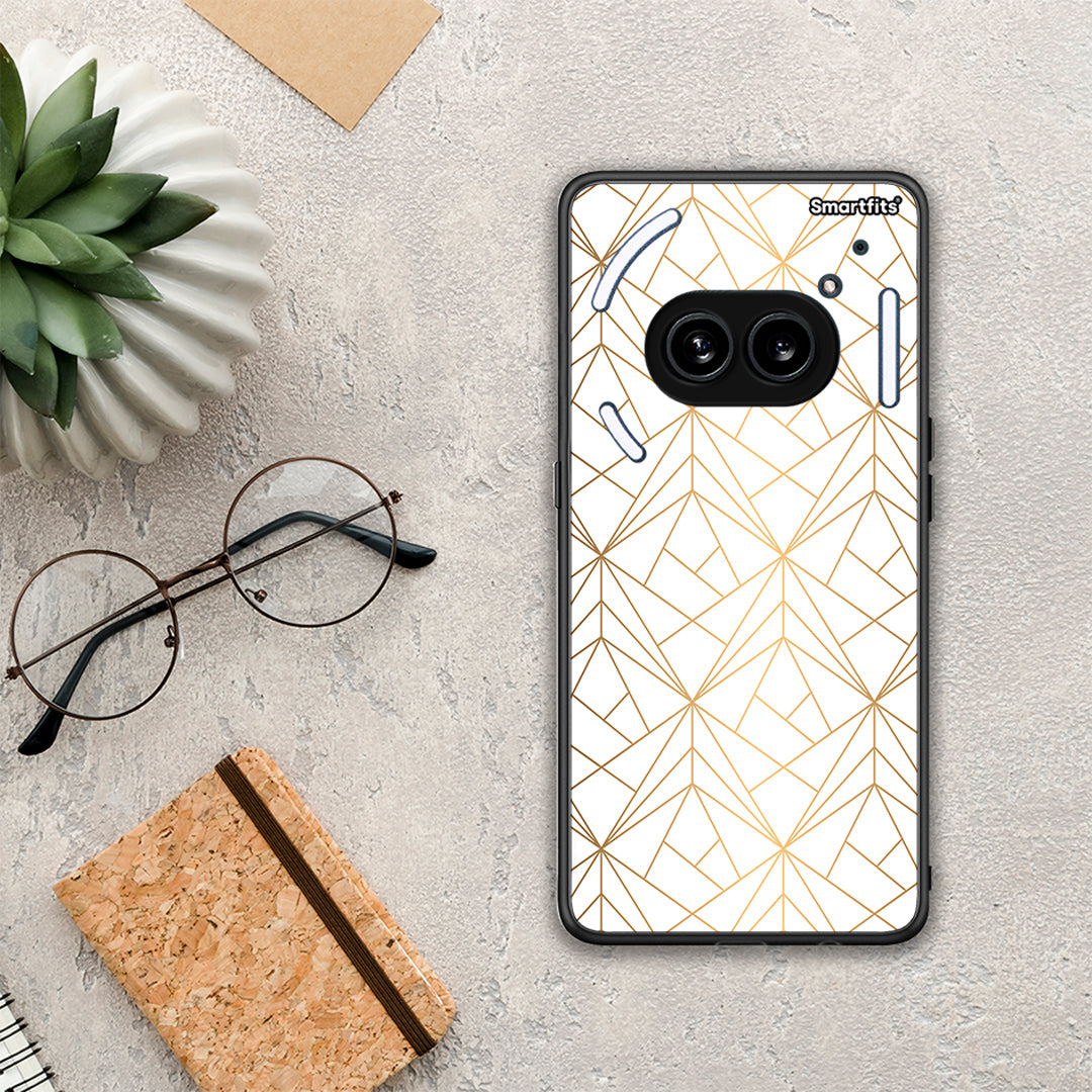 Geometric Luxury White - Nothing Phone 2A Case