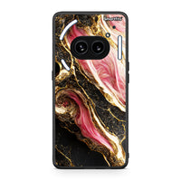 Thumbnail for Nothing Phone 2a Glamorous Pink Marble θήκη από τη Smartfits με σχέδιο στο πίσω μέρος και μαύρο περίβλημα | Smartphone case with colorful back and black bezels by Smartfits