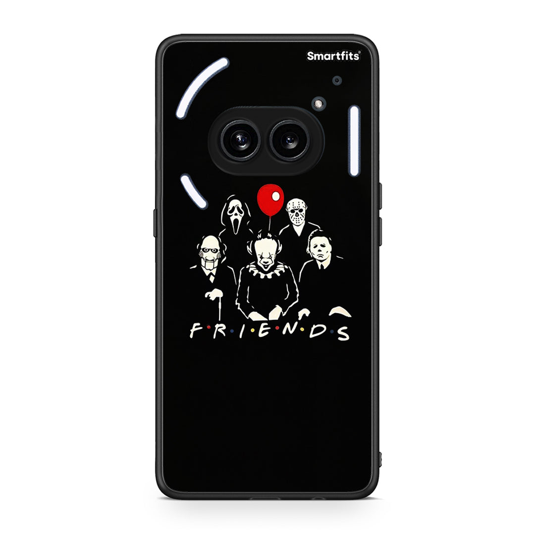 Nothing Phone 2a Halloween Friends Θήκη από τη Smartfits με σχέδιο στο πίσω μέρος και μαύρο περίβλημα | Smartphone case with colorful back and black bezels by Smartfits