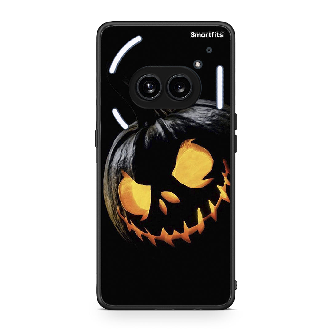 Nothing Phone 2a Halloween Scary Pumpkin Θήκη από τη Smartfits με σχέδιο στο πίσω μέρος και μαύρο περίβλημα | Smartphone case with colorful back and black bezels by Smartfits