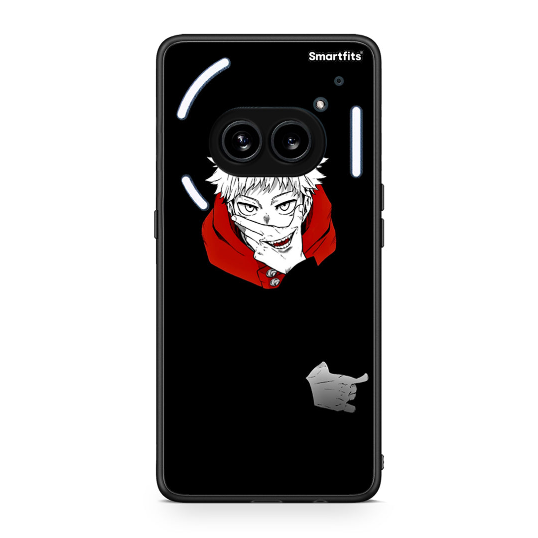 Nothing Phone 2a Itadori Anime θήκη από τη Smartfits με σχέδιο στο πίσω μέρος και μαύρο περίβλημα | Smartphone case with colorful back and black bezels by Smartfits