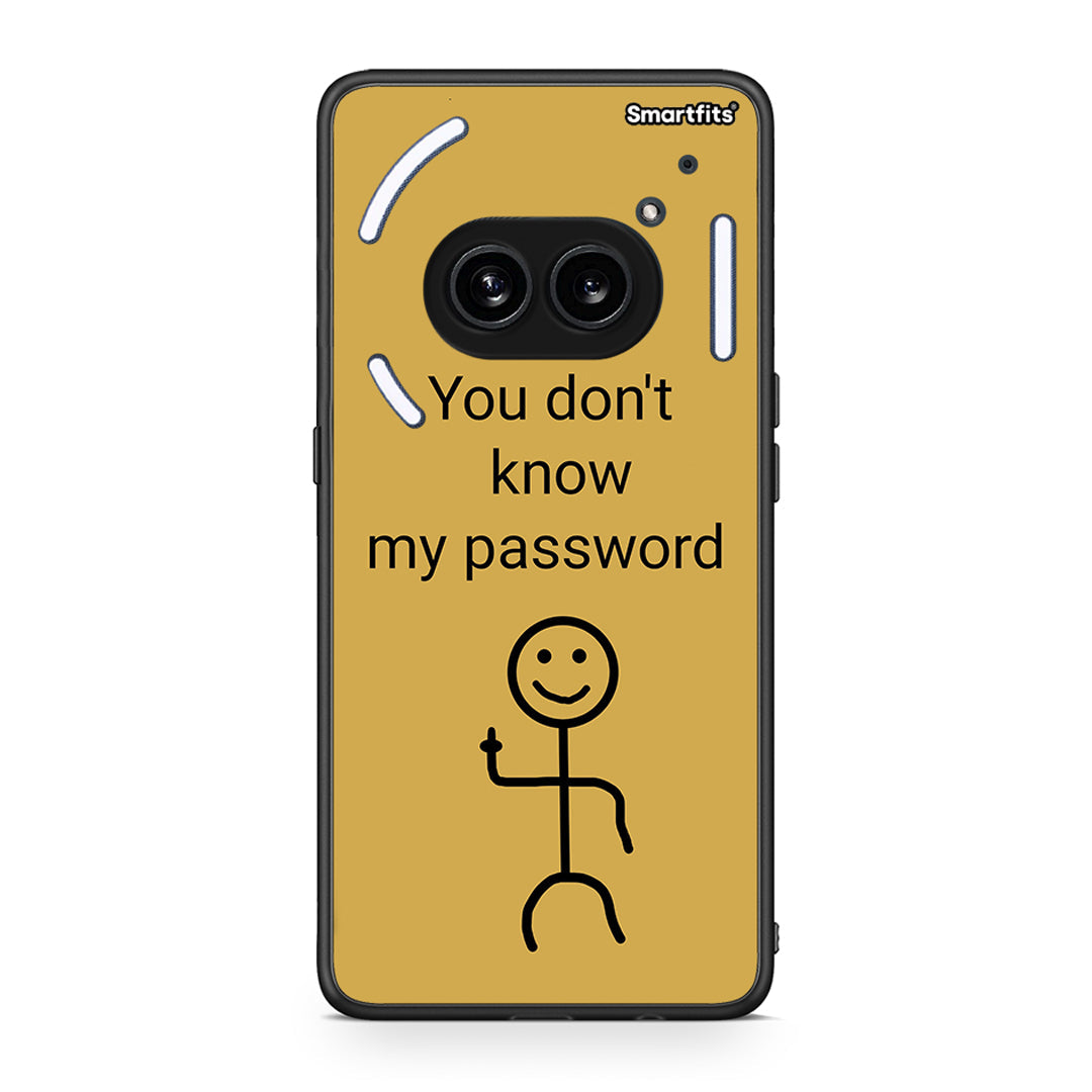 Nothing Phone 2a My Password Θήκη από τη Smartfits με σχέδιο στο πίσω μέρος και μαύρο περίβλημα | Smartphone case with colorful back and black bezels by Smartfits