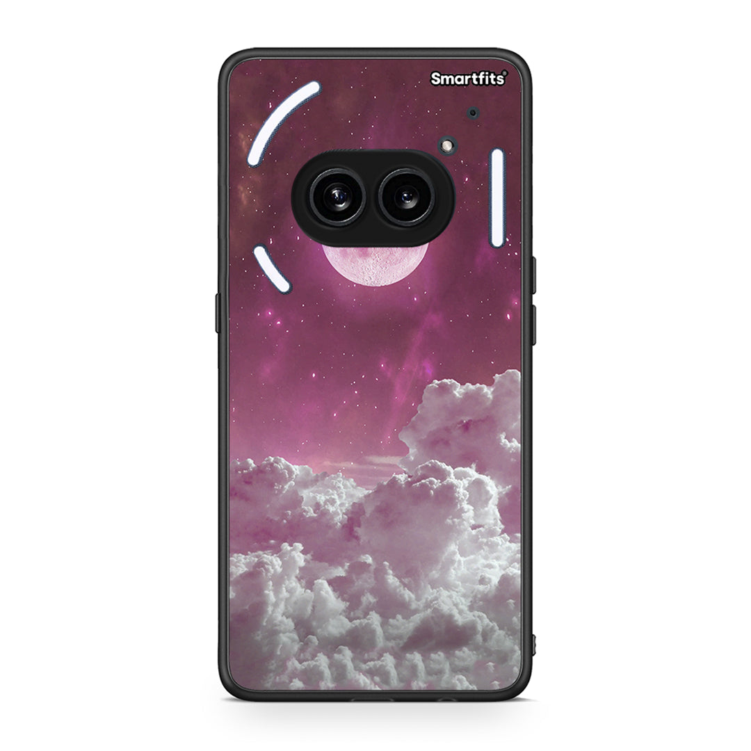 Nothing Phone 2a Pink Moon Θήκη από τη Smartfits με σχέδιο στο πίσω μέρος και μαύρο περίβλημα | Smartphone case with colorful back and black bezels by Smartfits