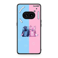 Thumbnail for Nothing Phone 2a Stitch And Angel θήκη από τη Smartfits με σχέδιο στο πίσω μέρος και μαύρο περίβλημα | Smartphone case with colorful back and black bezels by Smartfits
