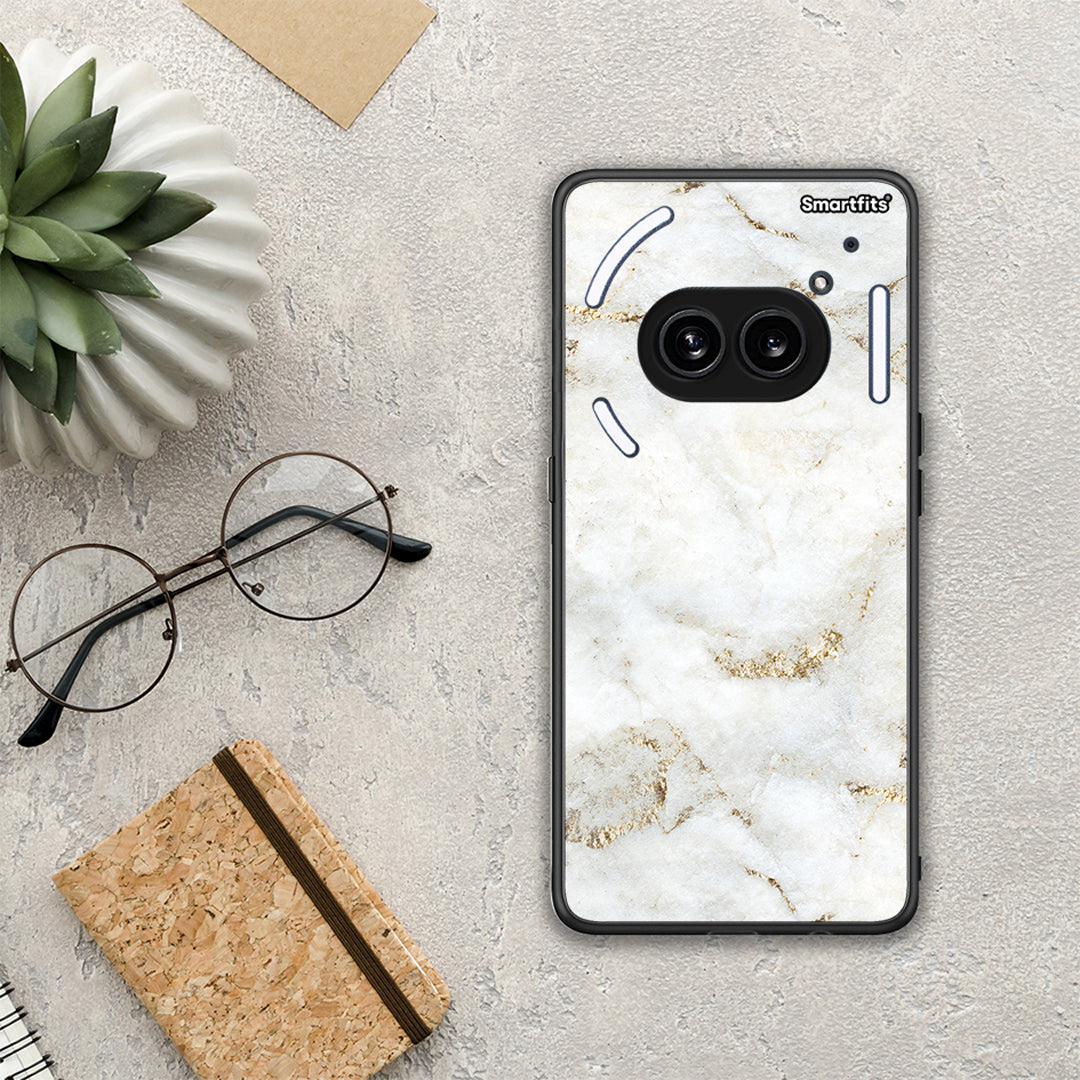 White Gold Marble - Nothing Phone 2A case