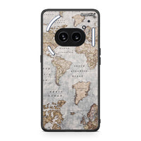 Thumbnail for Nothing Phone 2a World Map Θήκη από τη Smartfits με σχέδιο στο πίσω μέρος και μαύρο περίβλημα | Smartphone case with colorful back and black bezels by Smartfits