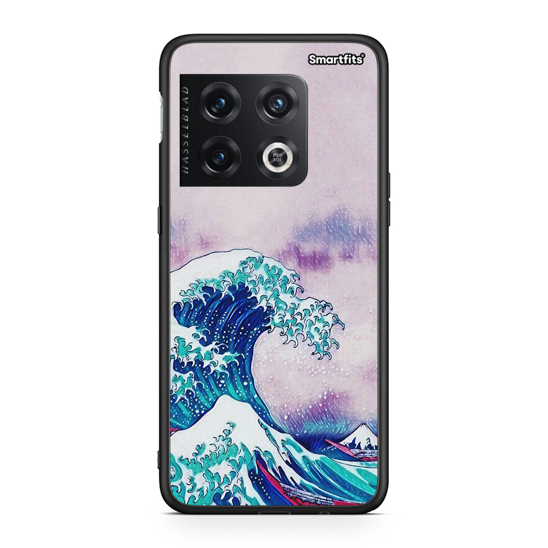 OnePlus 10 Pro Blue Waves θήκη από τη Smartfits με σχέδιο στο πίσω μέρος και μαύρο περίβλημα | Smartphone case with colorful back and black bezels by Smartfits