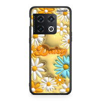 Thumbnail for OnePlus 10 Pro Bubble Daisies θήκη από τη Smartfits με σχέδιο στο πίσω μέρος και μαύρο περίβλημα | Smartphone case with colorful back and black bezels by Smartfits