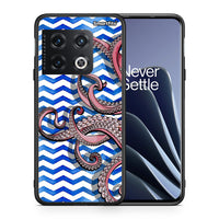 Thumbnail for Θήκη OnePlus 10 Pro Chevron Devilfish από τη Smartfits με σχέδιο στο πίσω μέρος και μαύρο περίβλημα | OnePlus 10 Pro Chevron Devilfish case with colorful back and black bezels