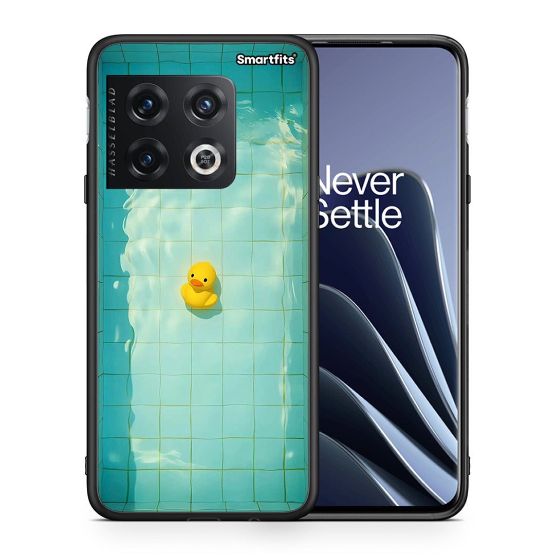 Θήκη OnePlus 10 Pro Yellow Duck από τη Smartfits με σχέδιο στο πίσω μέρος και μαύρο περίβλημα | OnePlus 10 Pro Yellow Duck case with colorful back and black bezels