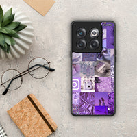 Thumbnail for Purple Aesthetic Collage - OnePlus 10T θήκη