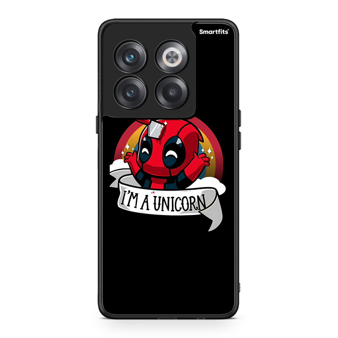 OnePlus 10T Unicorn Deadpool θήκη από τη Smartfits με σχέδιο στο πίσω μέρος και μαύρο περίβλημα | Smartphone case with colorful back and black bezels by Smartfits