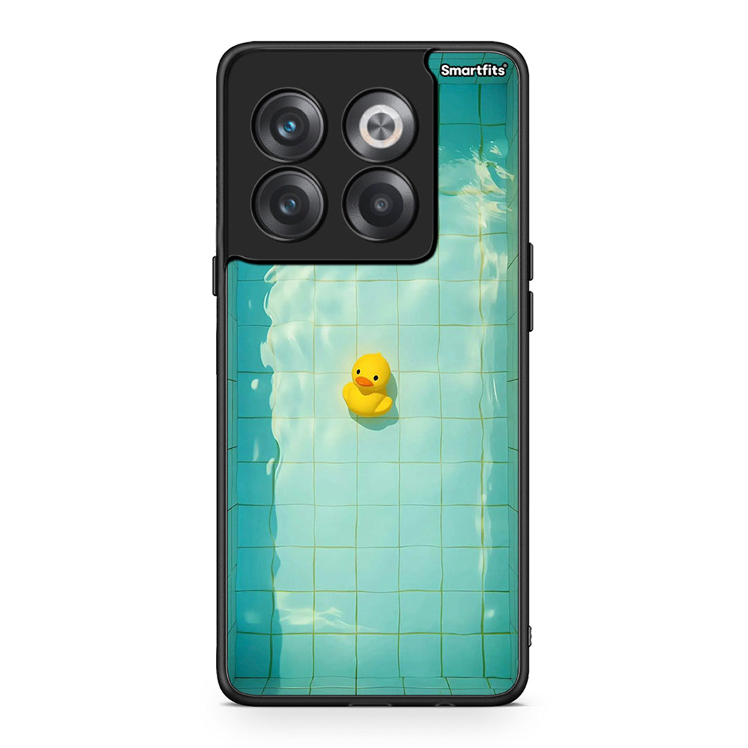 OnePlus 10T Yellow Duck θήκη από τη Smartfits με σχέδιο στο πίσω μέρος και μαύρο περίβλημα | Smartphone case with colorful back and black bezels by Smartfits