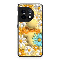 Thumbnail for Θήκη OnePlus 11 5G Bubble Daisies από τη Smartfits με σχέδιο στο πίσω μέρος και μαύρο περίβλημα | OnePlus 11 5G Bubble Daisies Case with Colorful Back and Black Bezels