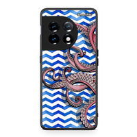 Thumbnail for Θήκη OnePlus 11 5G Chevron Devilfish από τη Smartfits με σχέδιο στο πίσω μέρος και μαύρο περίβλημα | OnePlus 11 5G Chevron Devilfish Case with Colorful Back and Black Bezels