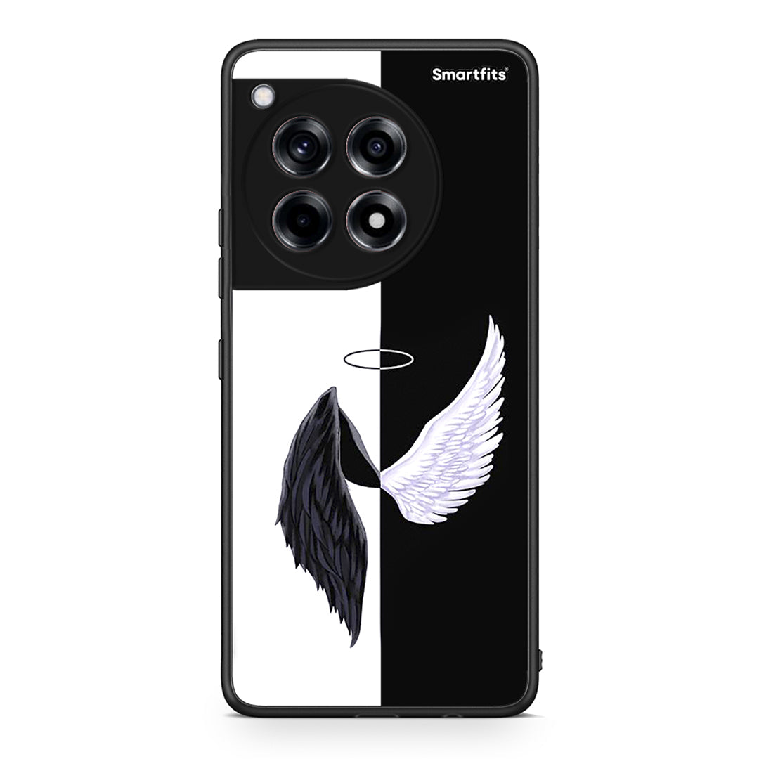 OnePlus 12 Angels Demons θήκη από τη Smartfits με σχέδιο στο πίσω μέρος και μαύρο περίβλημα | Smartphone case with colorful back and black bezels by Smartfits