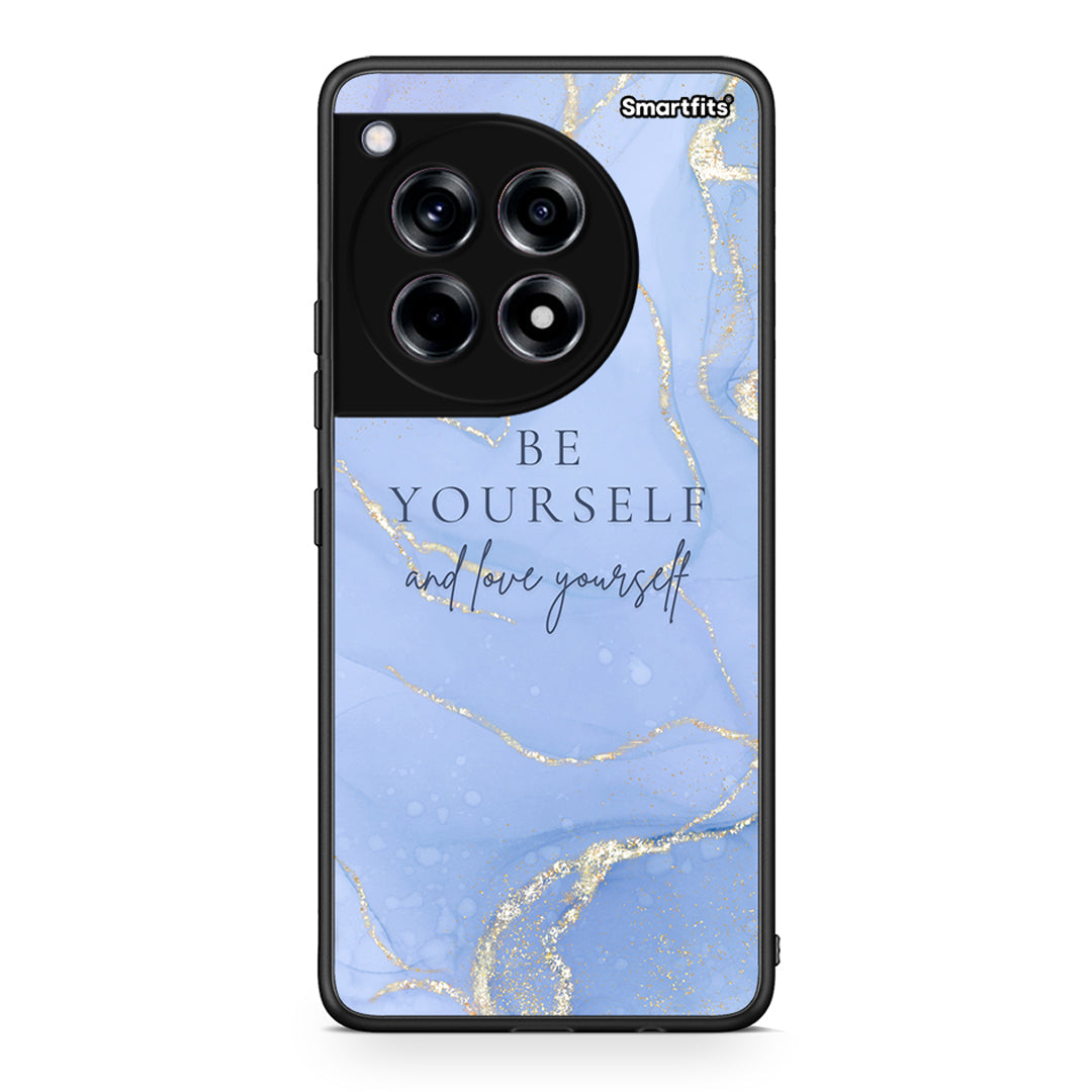 OnePlus 12 Be Yourself θήκη από τη Smartfits με σχέδιο στο πίσω μέρος και μαύρο περίβλημα | Smartphone case with colorful back and black bezels by Smartfits