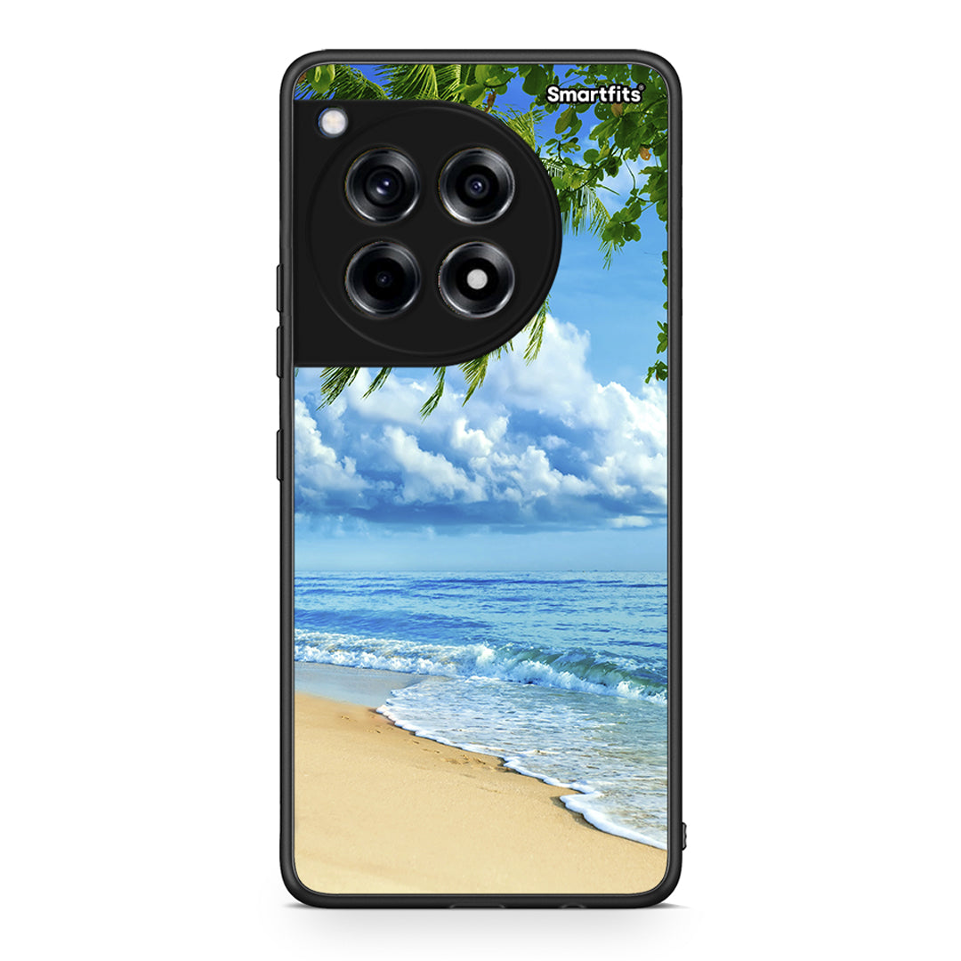 OnePlus 12 Beautiful Beach θήκη από τη Smartfits με σχέδιο στο πίσω μέρος και μαύρο περίβλημα | Smartphone case with colorful back and black bezels by Smartfits