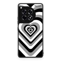 Thumbnail for OnePlus 12 Black Hearts θήκη από τη Smartfits με σχέδιο στο πίσω μέρος και μαύρο περίβλημα | Smartphone case with colorful back and black bezels by Smartfits