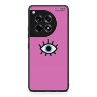 Thumbnail for OnePlus 12 Blue Eye Pink θήκη από τη Smartfits με σχέδιο στο πίσω μέρος και μαύρο περίβλημα | Smartphone case with colorful back and black bezels by Smartfits