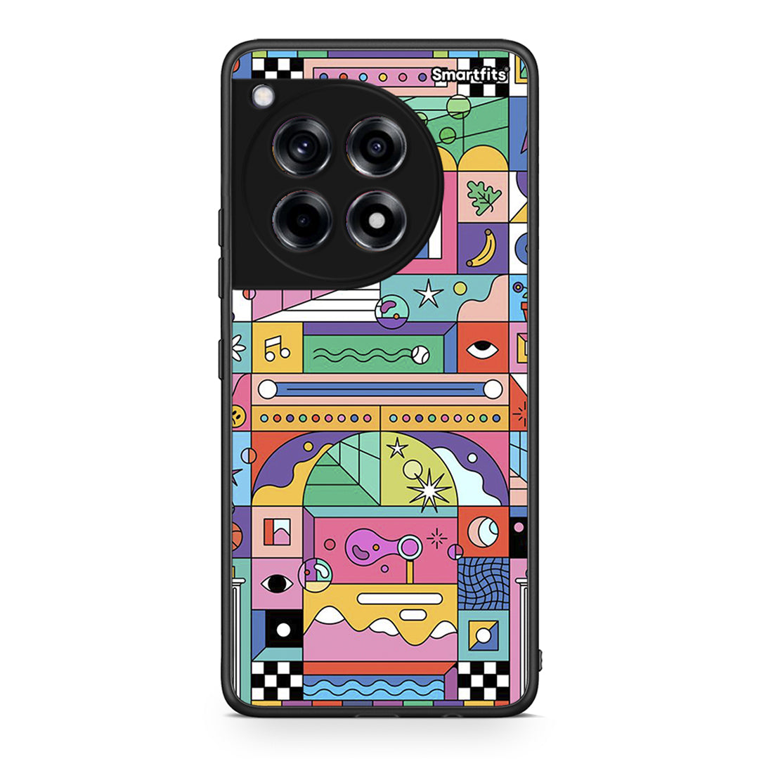 OnePlus 12 Bubbles Soap θήκη από τη Smartfits με σχέδιο στο πίσω μέρος και μαύρο περίβλημα | Smartphone case with colorful back and black bezels by Smartfits