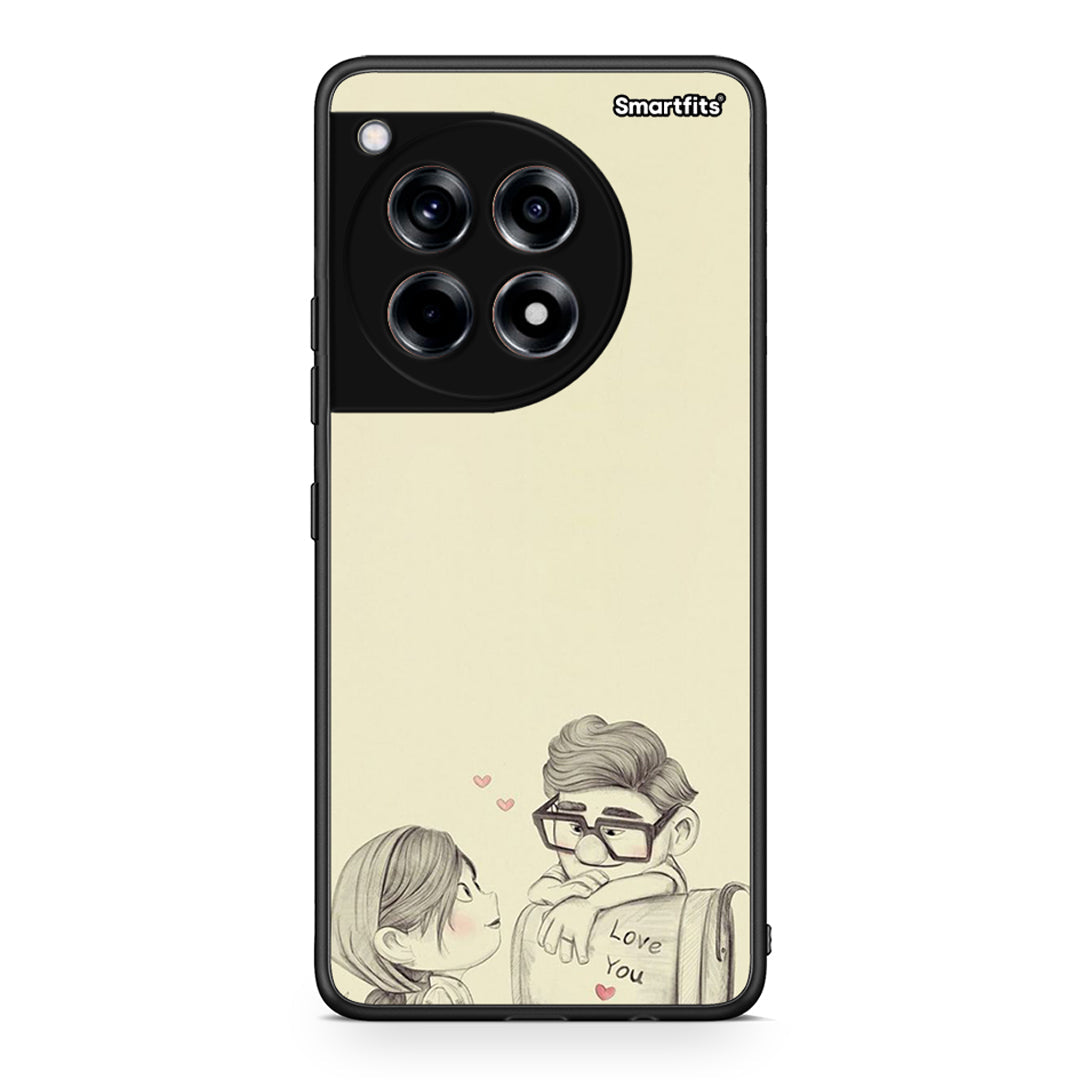 OnePlus 12 Carl And Ellie θήκη από τη Smartfits με σχέδιο στο πίσω μέρος και μαύρο περίβλημα | Smartphone case with colorful back and black bezels by Smartfits