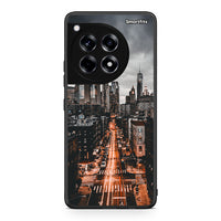Thumbnail for OnePlus 12 City Lights θήκη από τη Smartfits με σχέδιο στο πίσω μέρος και μαύρο περίβλημα | Smartphone case with colorful back and black bezels by Smartfits