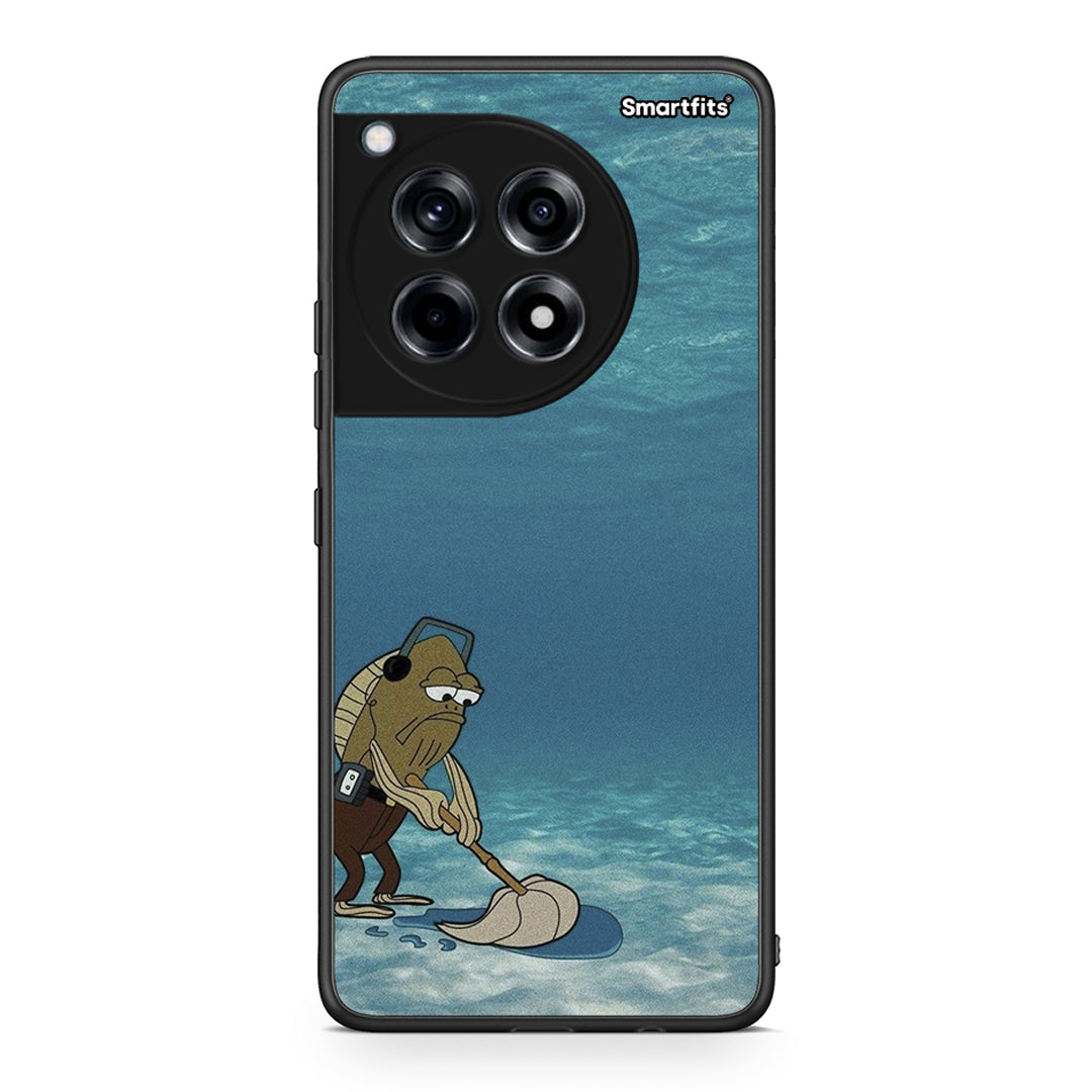 OnePlus 12 Clean The Ocean Θήκη από τη Smartfits με σχέδιο στο πίσω μέρος και μαύρο περίβλημα | Smartphone case with colorful back and black bezels by Smartfits