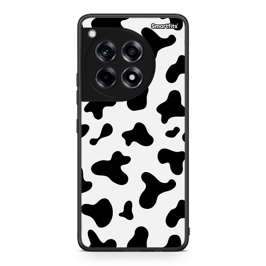 OnePlus 12 Cow Print θήκη από τη Smartfits με σχέδιο στο πίσω μέρος και μαύρο περίβλημα | Smartphone case with colorful back and black bezels by Smartfits