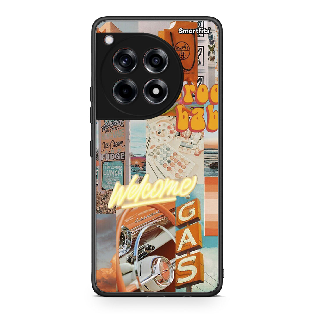OnePlus 12 Groovy Babe Θήκη Αγίου Βαλεντίνου από τη Smartfits με σχέδιο στο πίσω μέρος και μαύρο περίβλημα | Smartphone case with colorful back and black bezels by Smartfits