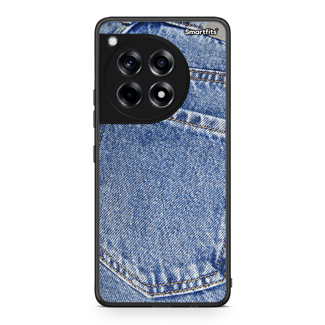 OnePlus 12 Jeans Pocket θήκη από τη Smartfits με σχέδιο στο πίσω μέρος και μαύρο περίβλημα | Smartphone case with colorful back and black bezels by Smartfits