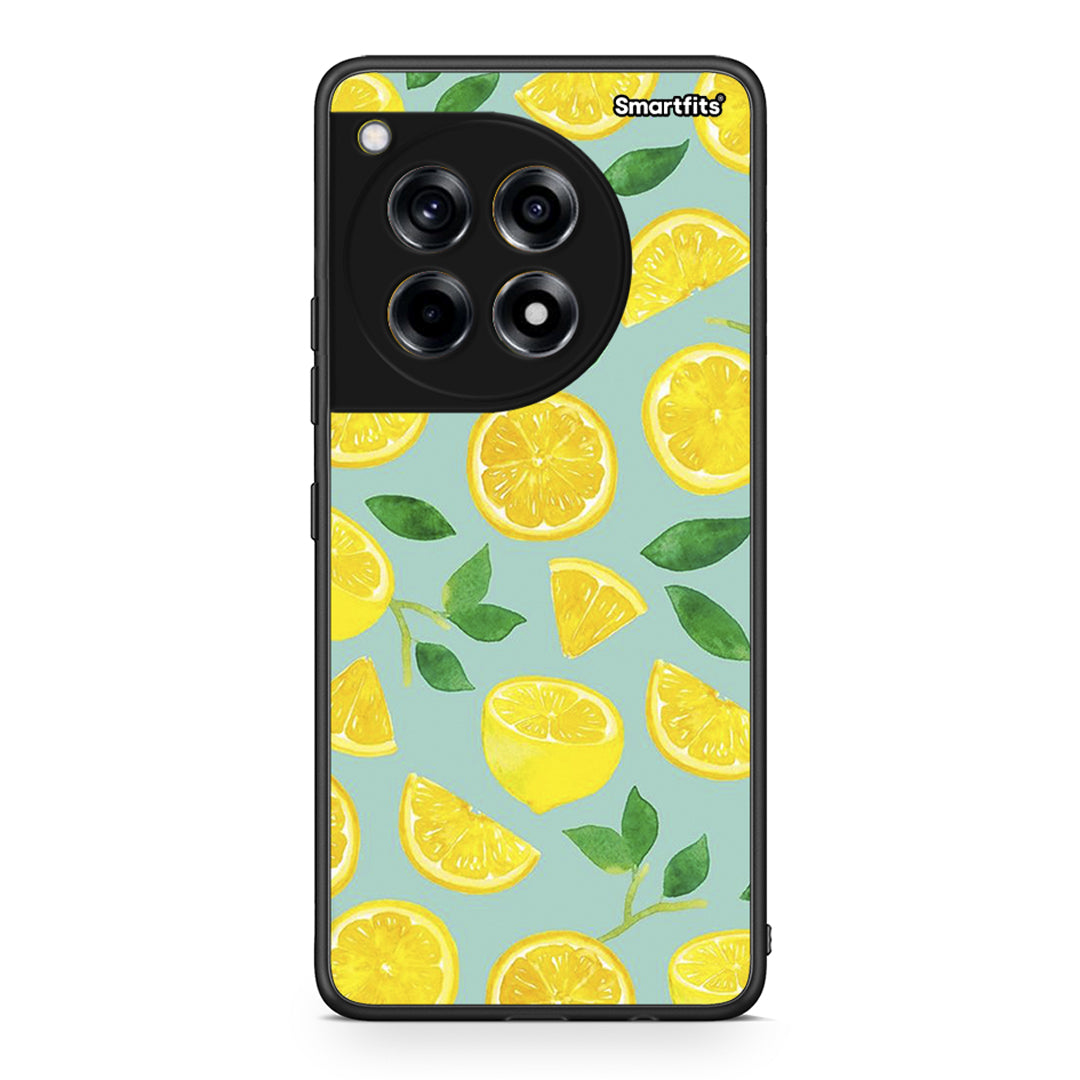 OnePlus 12 Lemons θήκη από τη Smartfits με σχέδιο στο πίσω μέρος και μαύρο περίβλημα | Smartphone case with colorful back and black bezels by Smartfits