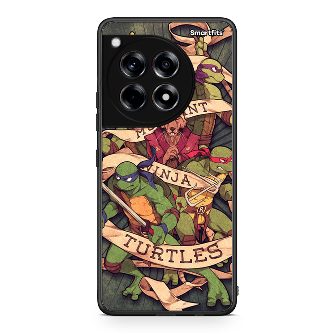 OnePlus 12 Ninja Turtles θήκη από τη Smartfits με σχέδιο στο πίσω μέρος και μαύρο περίβλημα | Smartphone case with colorful back and black bezels by Smartfits
