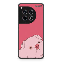 Thumbnail for OnePlus 12 Pig Love 1 Θήκη Αγίου Βαλεντίνου από τη Smartfits με σχέδιο στο πίσω μέρος και μαύρο περίβλημα | Smartphone case with colorful back and black bezels by Smartfits