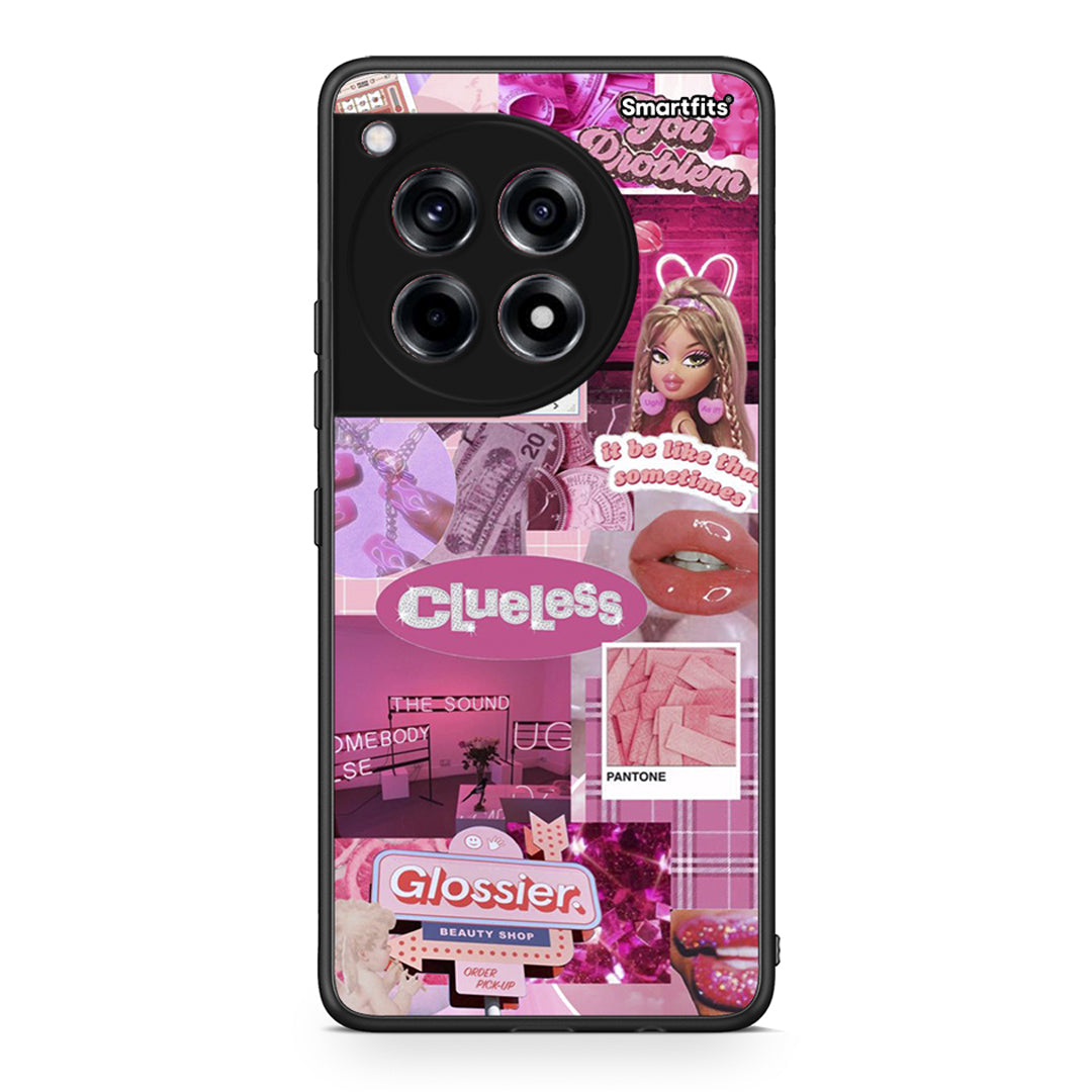 OnePlus 12 Pink Love Θήκη Αγίου Βαλεντίνου από τη Smartfits με σχέδιο στο πίσω μέρος και μαύρο περίβλημα | Smartphone case with colorful back and black bezels by Smartfits