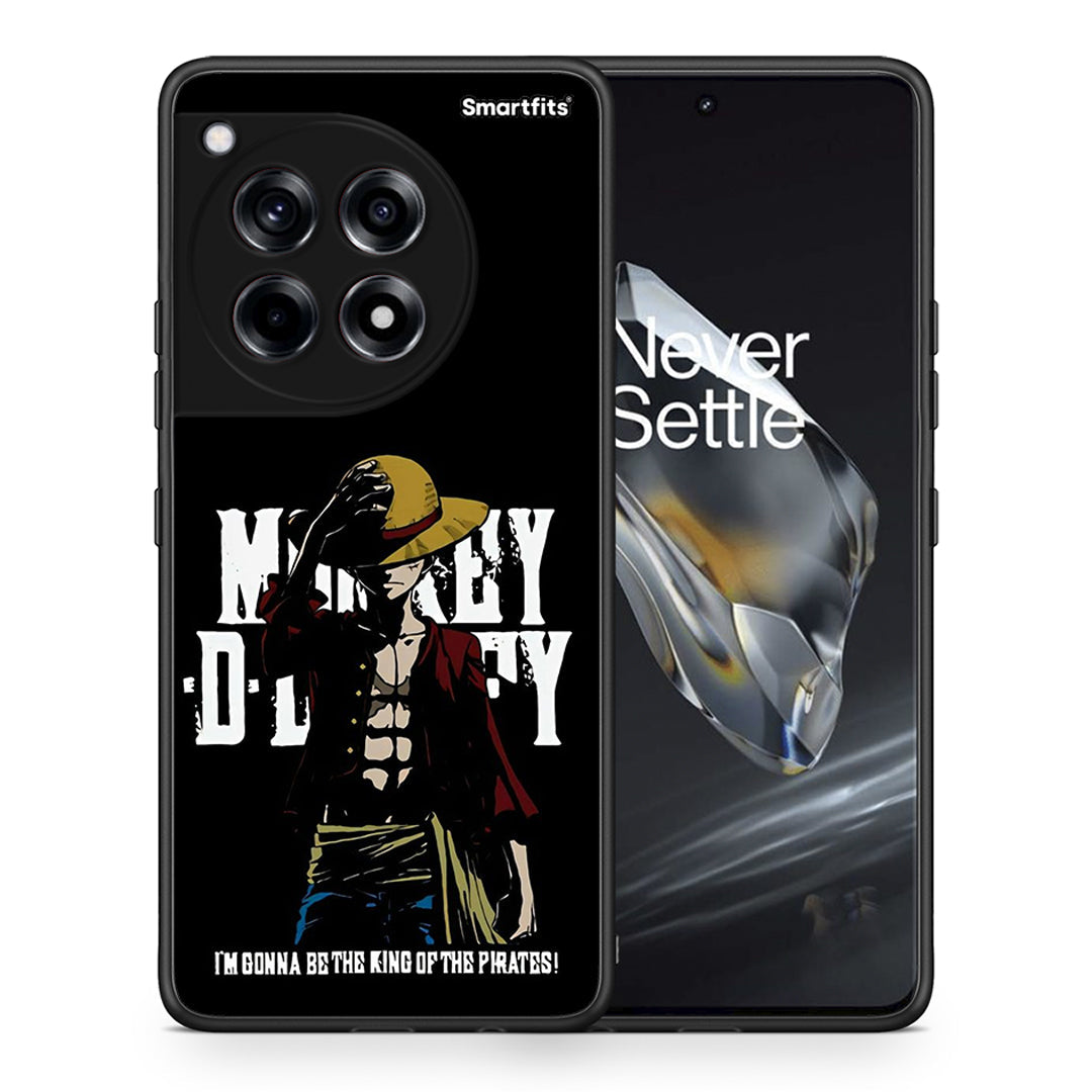 Θήκη OnePlus 12 Pirate King από τη Smartfits με σχέδιο στο πίσω μέρος και μαύρο περίβλημα | OnePlus 12 Pirate King case with colorful back and black bezels