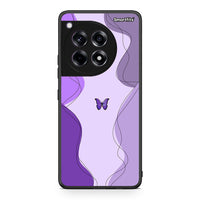 Thumbnail for OnePlus 12 Purple Mariposa Θήκη Αγίου Βαλεντίνου από τη Smartfits με σχέδιο στο πίσω μέρος και μαύρο περίβλημα | Smartphone case with colorful back and black bezels by Smartfits
