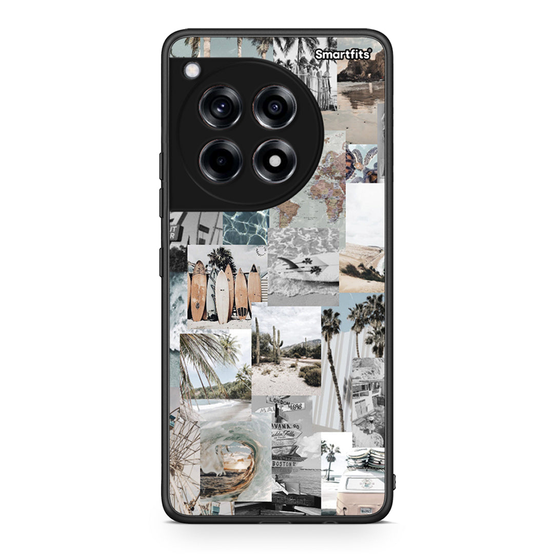 OnePlus 12 Retro Beach Life Θήκη από τη Smartfits με σχέδιο στο πίσω μέρος και μαύρο περίβλημα | Smartphone case with colorful back and black bezels by Smartfits